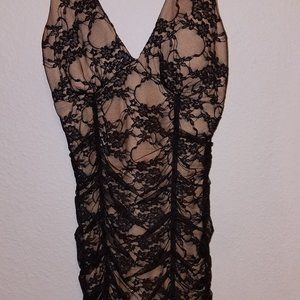 Black Lace Cocktail Dress - image 1